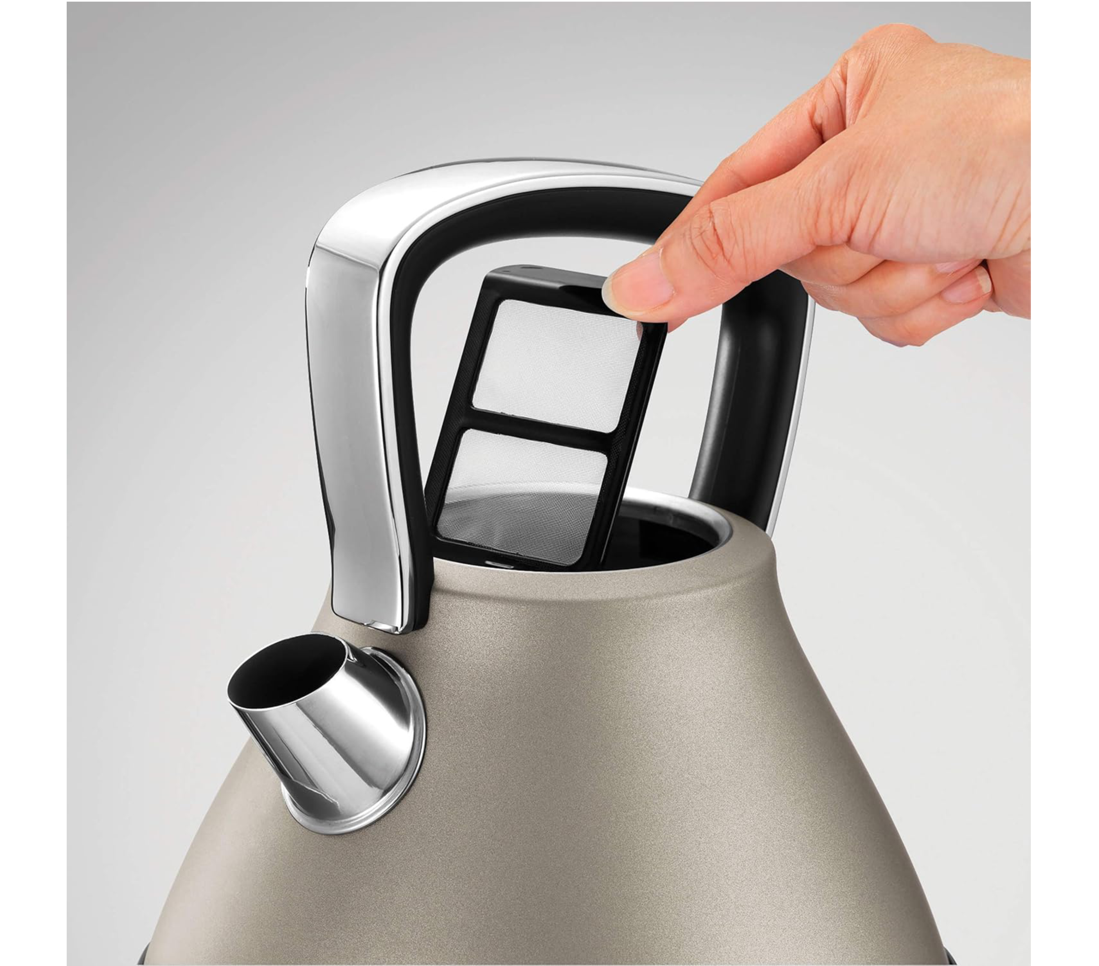 Morphy Richards Evoke Pyramid Kettle 1.5L Platinum | 100103