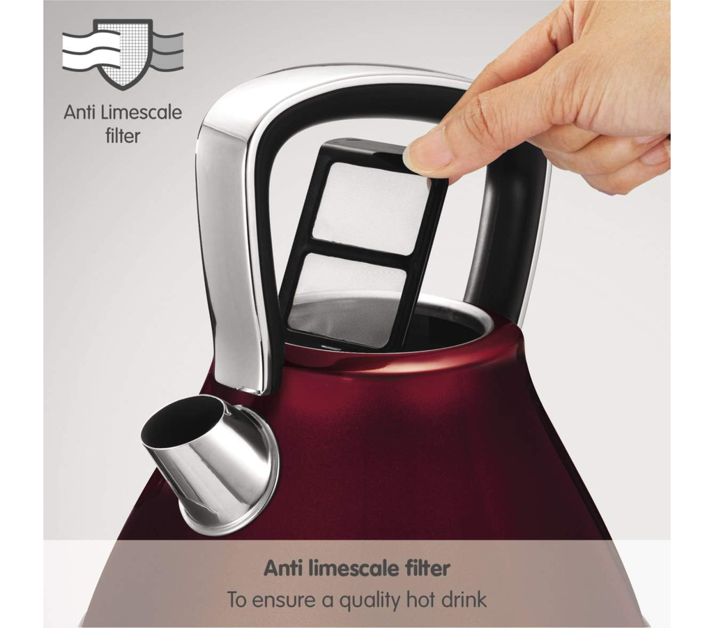 Morphy Richards Evoke Pyramid Kettle 1.5L Red | 100108