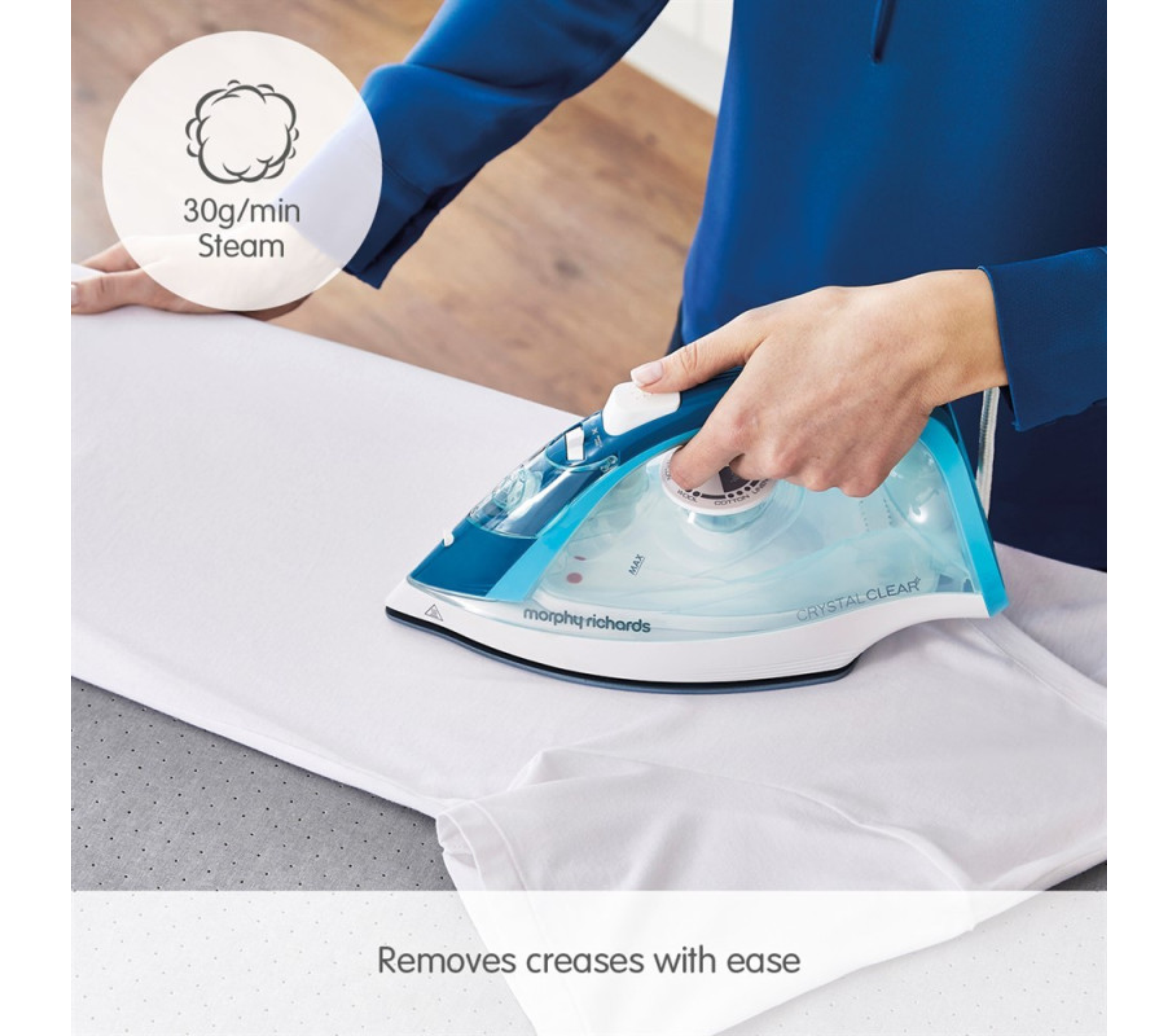 Morphy Richards Crystal Clear Blue Steam Iron | 300300