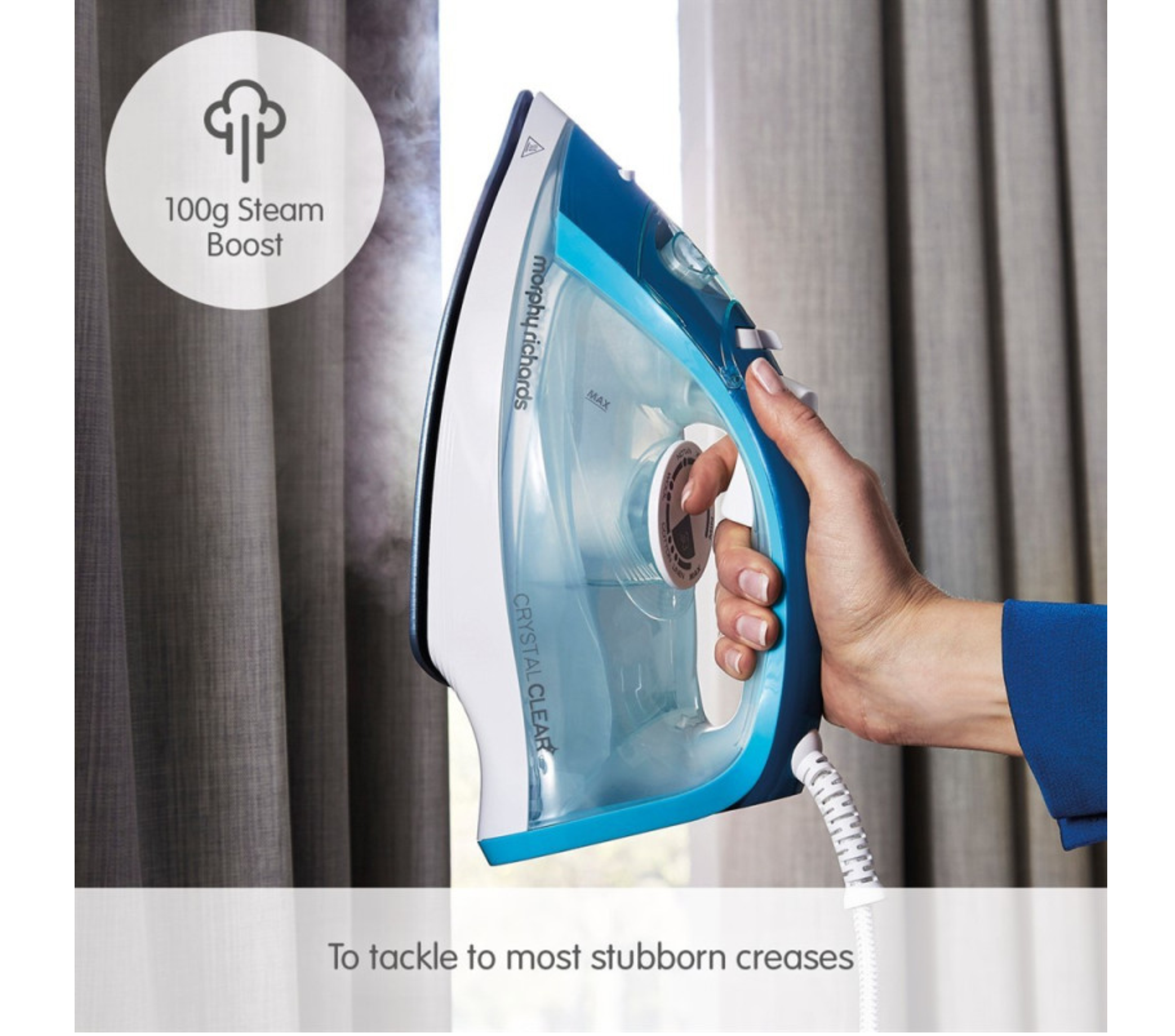 Morphy Richards Crystal Clear Blue Steam Iron | 300300