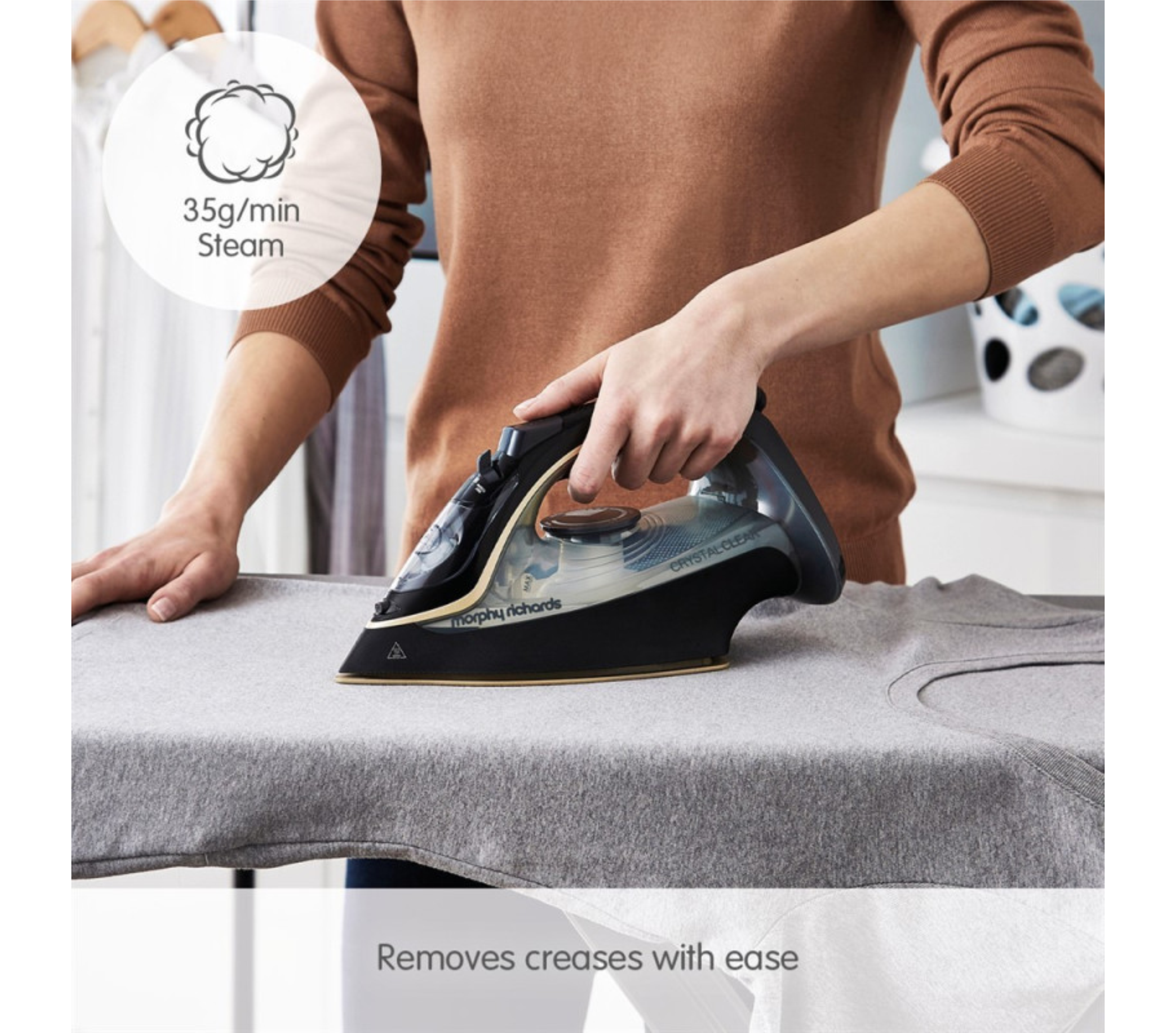 Morphy Richards Crystal Clear Gold Steam Iron | 300302