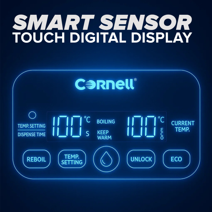 Cornell Digital Glass Thermo Pot 3.0L | CTP03WH