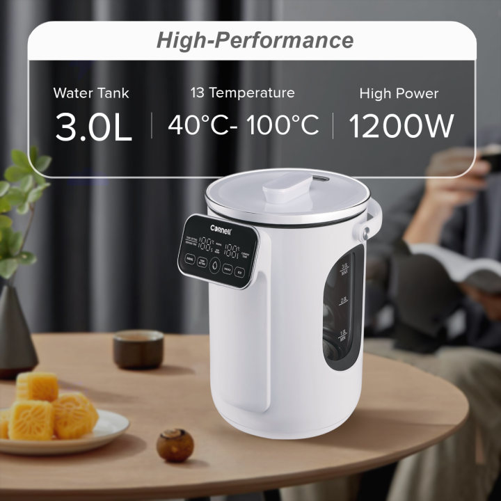 Cornell Digital Glass Thermo Pot 3.0L | CTP03WH