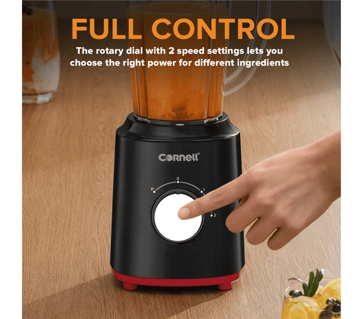 Cornell 2-IN-1 Blender 1.5L | CBLS42BK