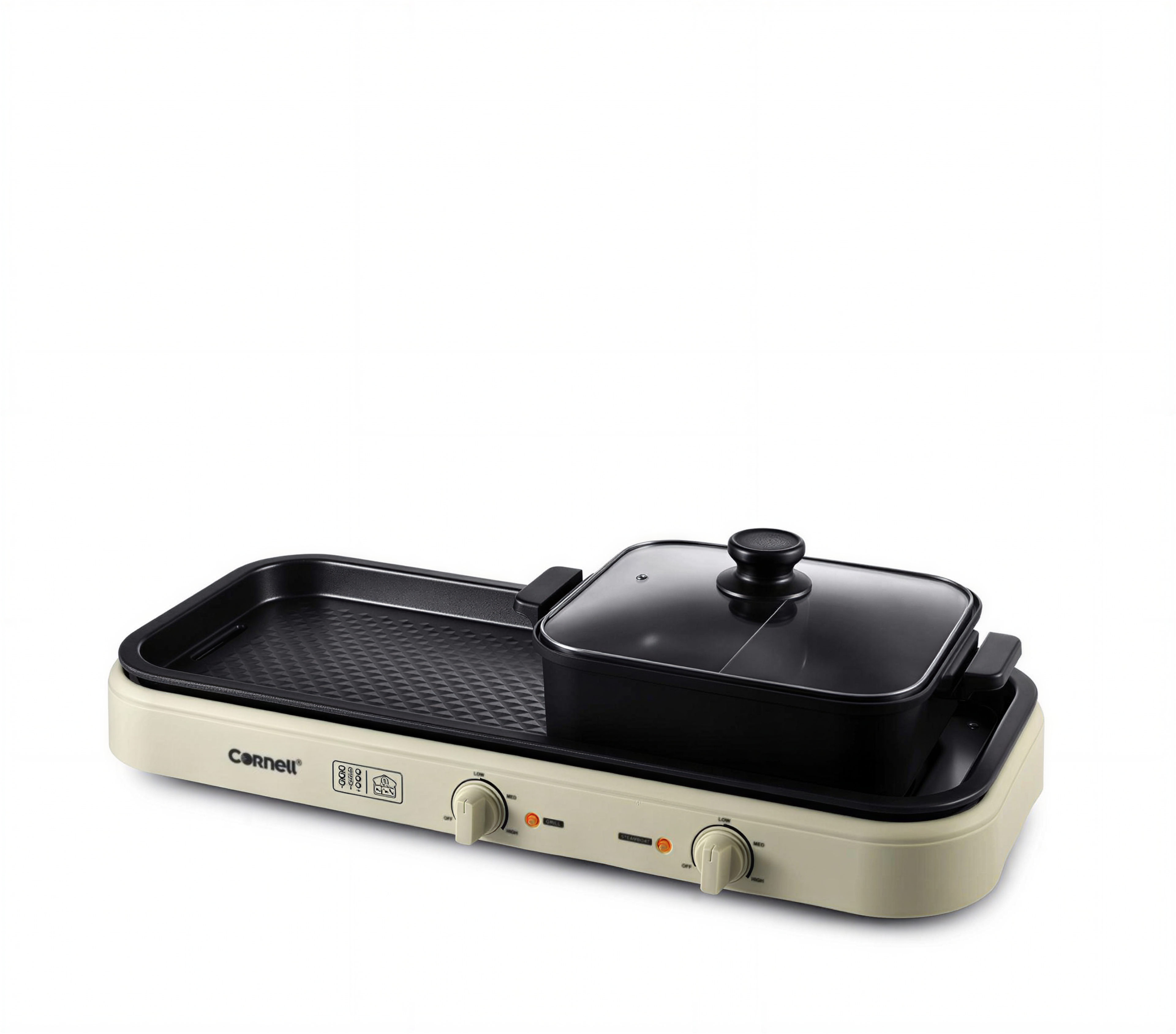 Cornell 2-In-1 Table Top Grill | CCG-EL118DTB