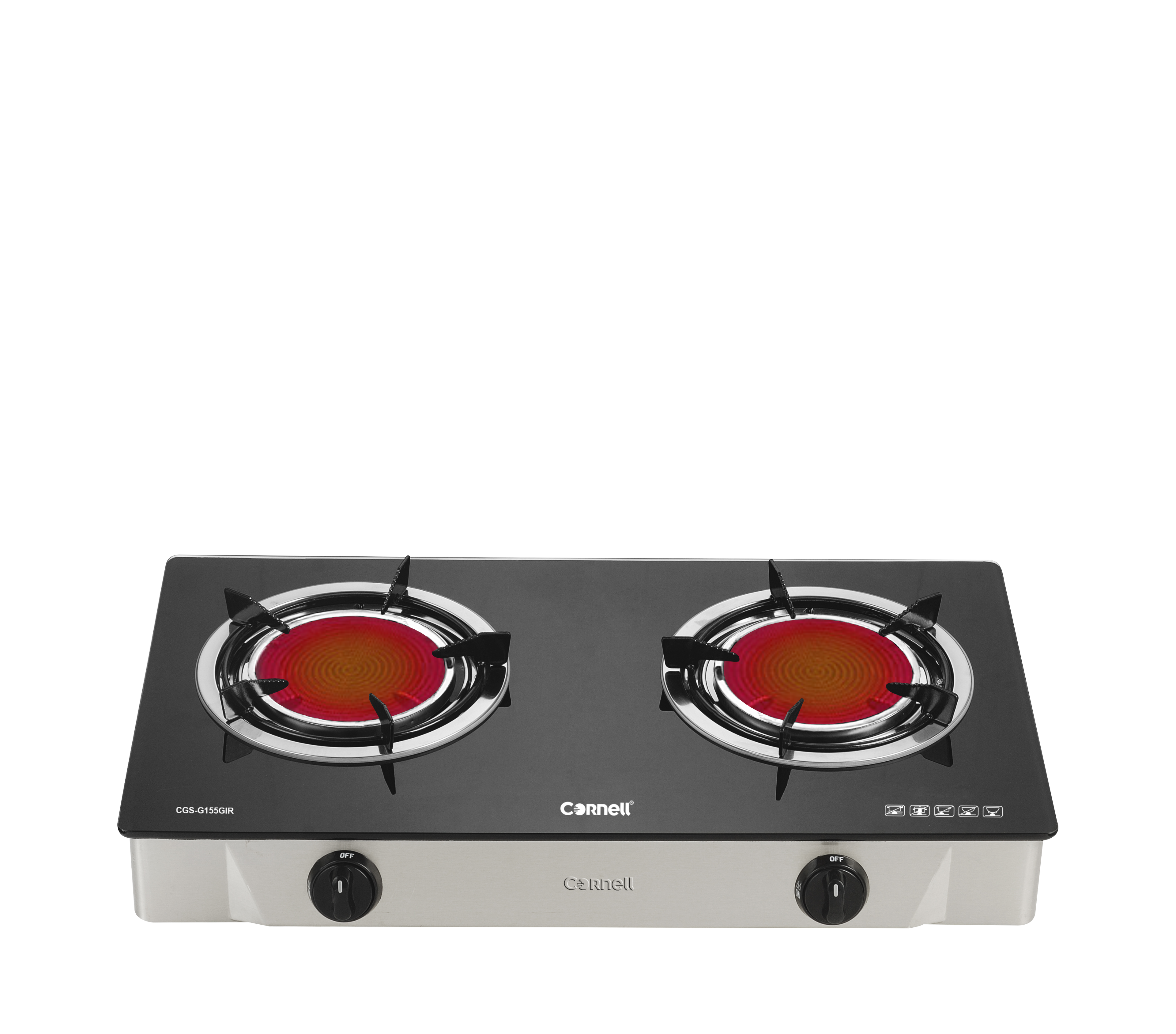 Cornell Infrared Glass Top Gas Stove | CGS-G155GIR