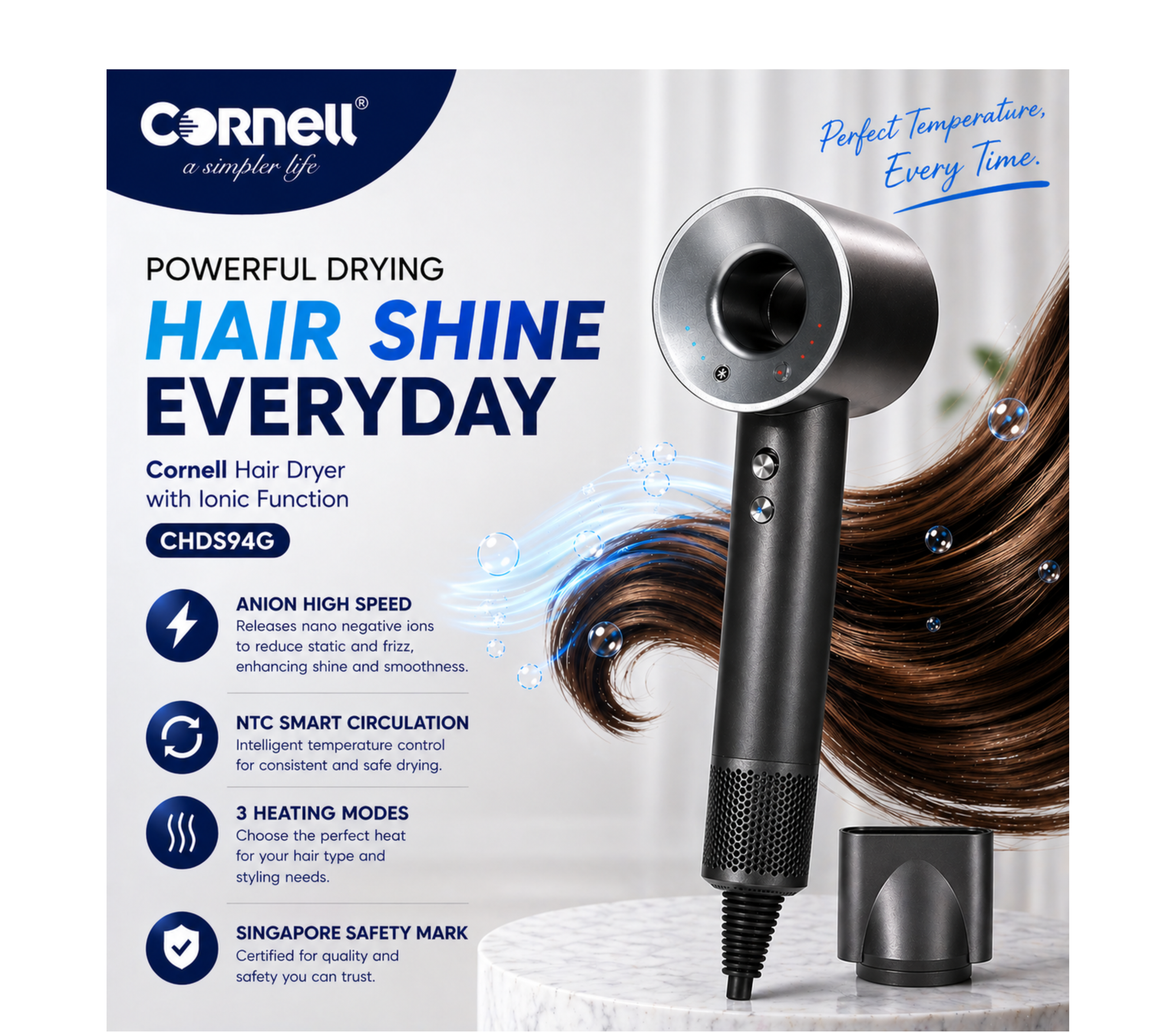 Cornell Ionic Hair Dryer | CHDS94G