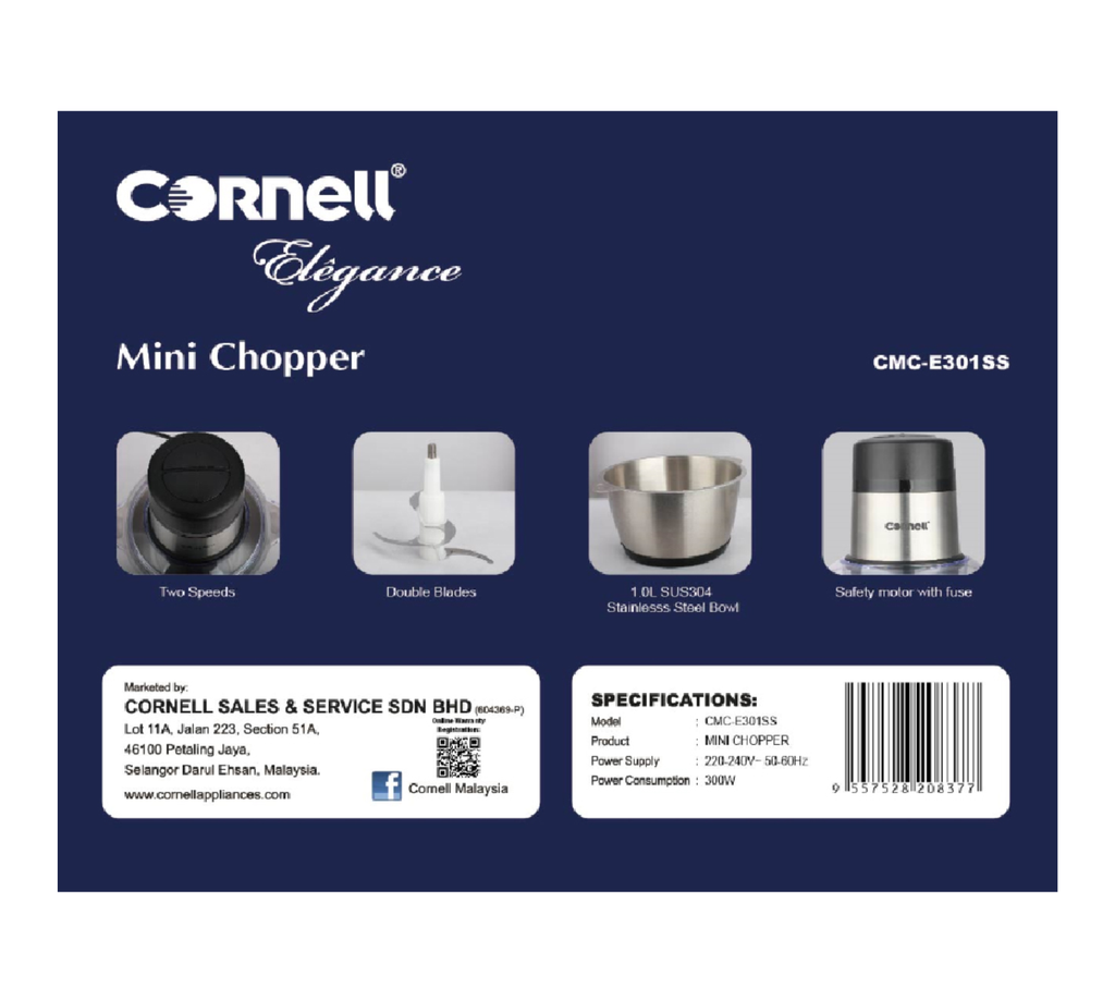 Cornell Food Chopper 1.0L | CMC-E301SS