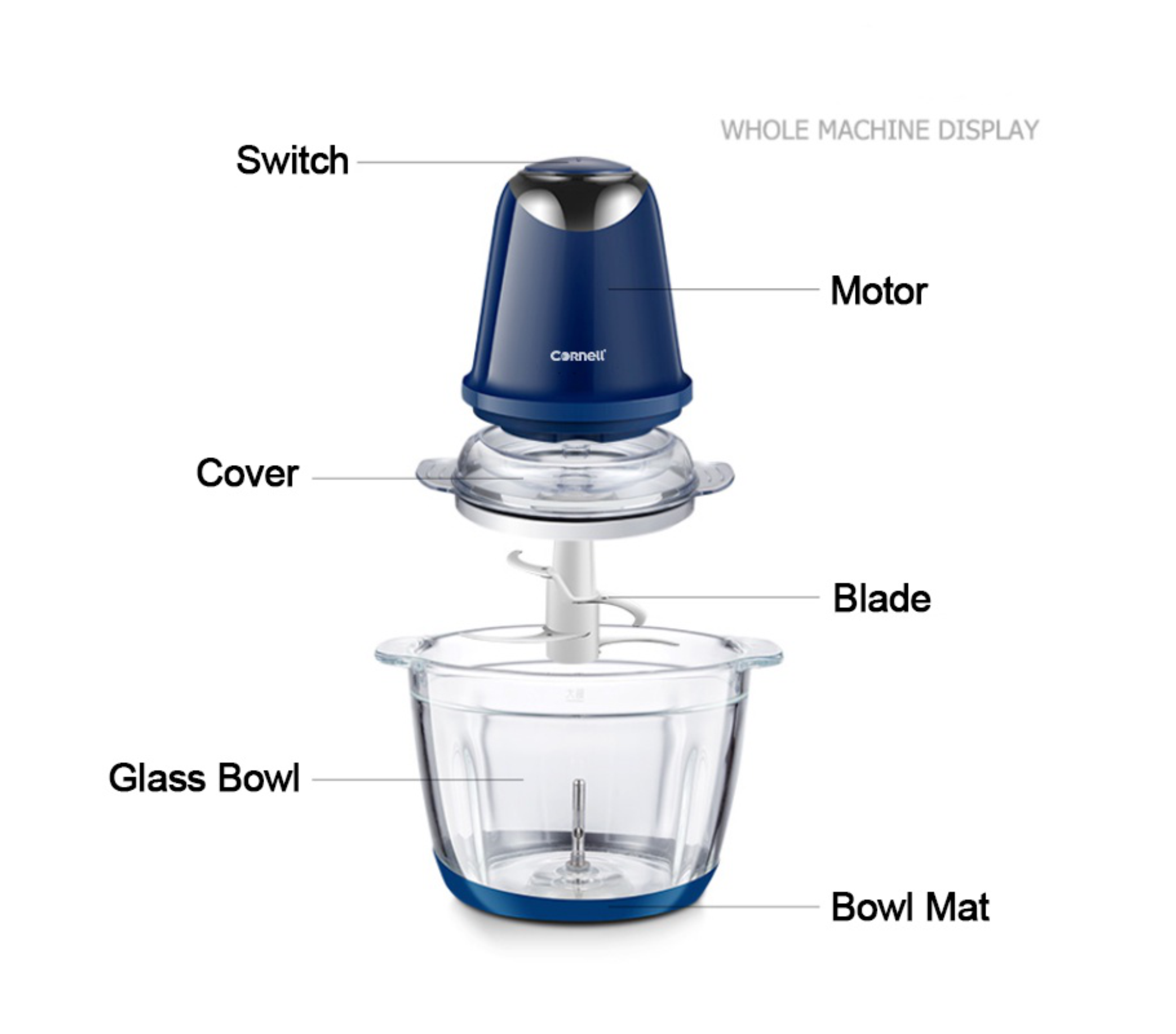 Cornell Food Chopper 1.8L | CMC-E180BL