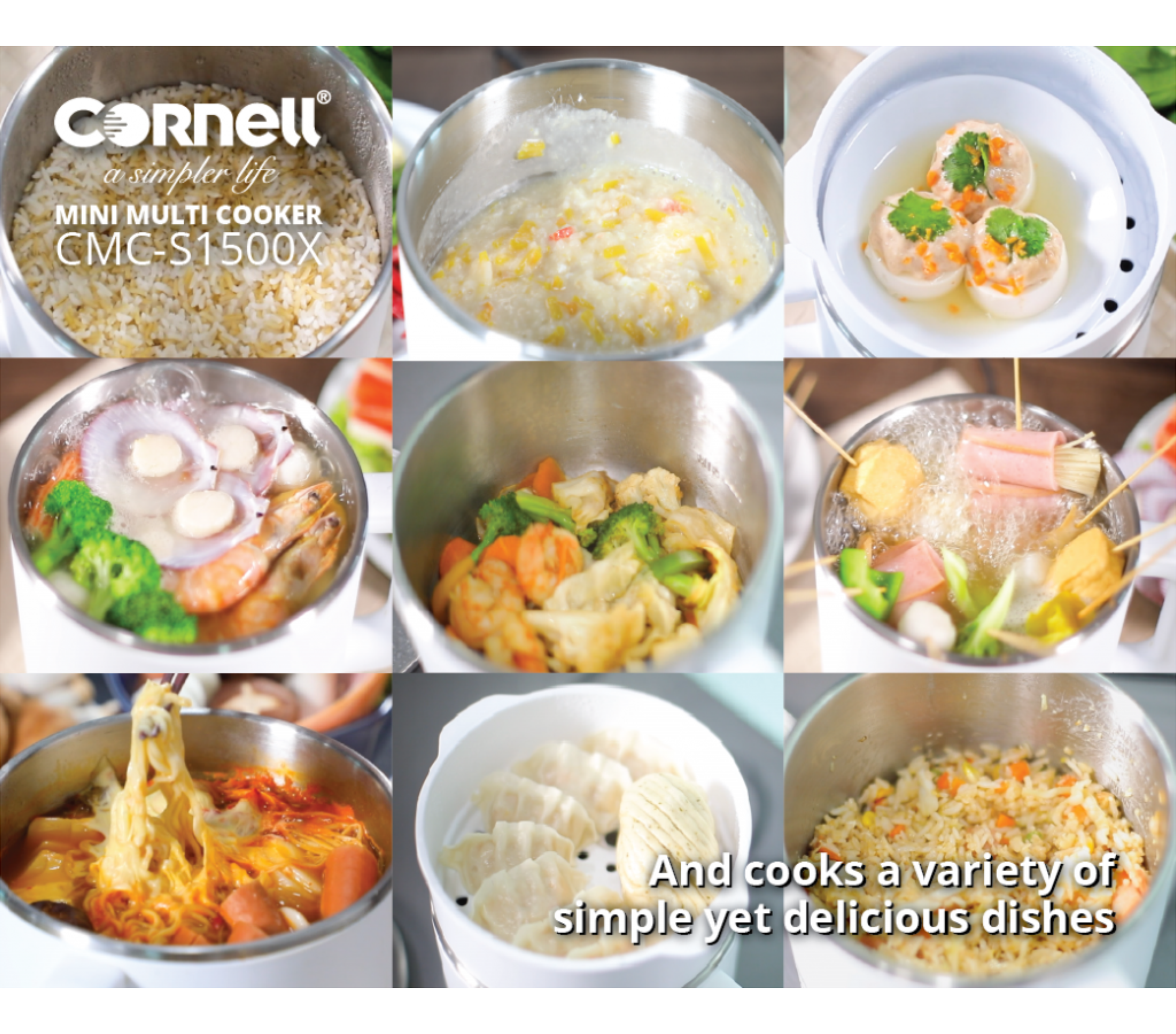 Cornell Mini Multi-Cooker 1.5L | CMC-S1500X