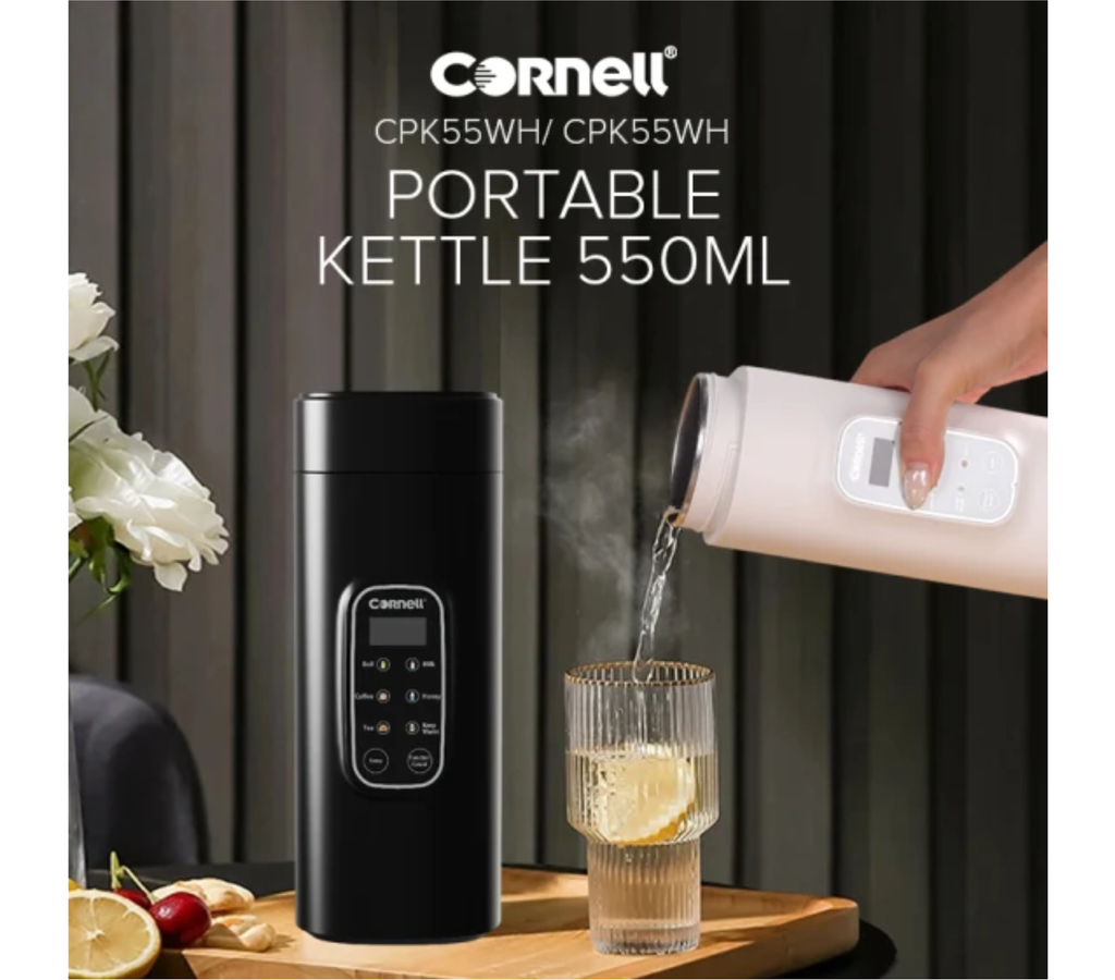 Cornell Portable Travel Kettle Black | CPK55BK