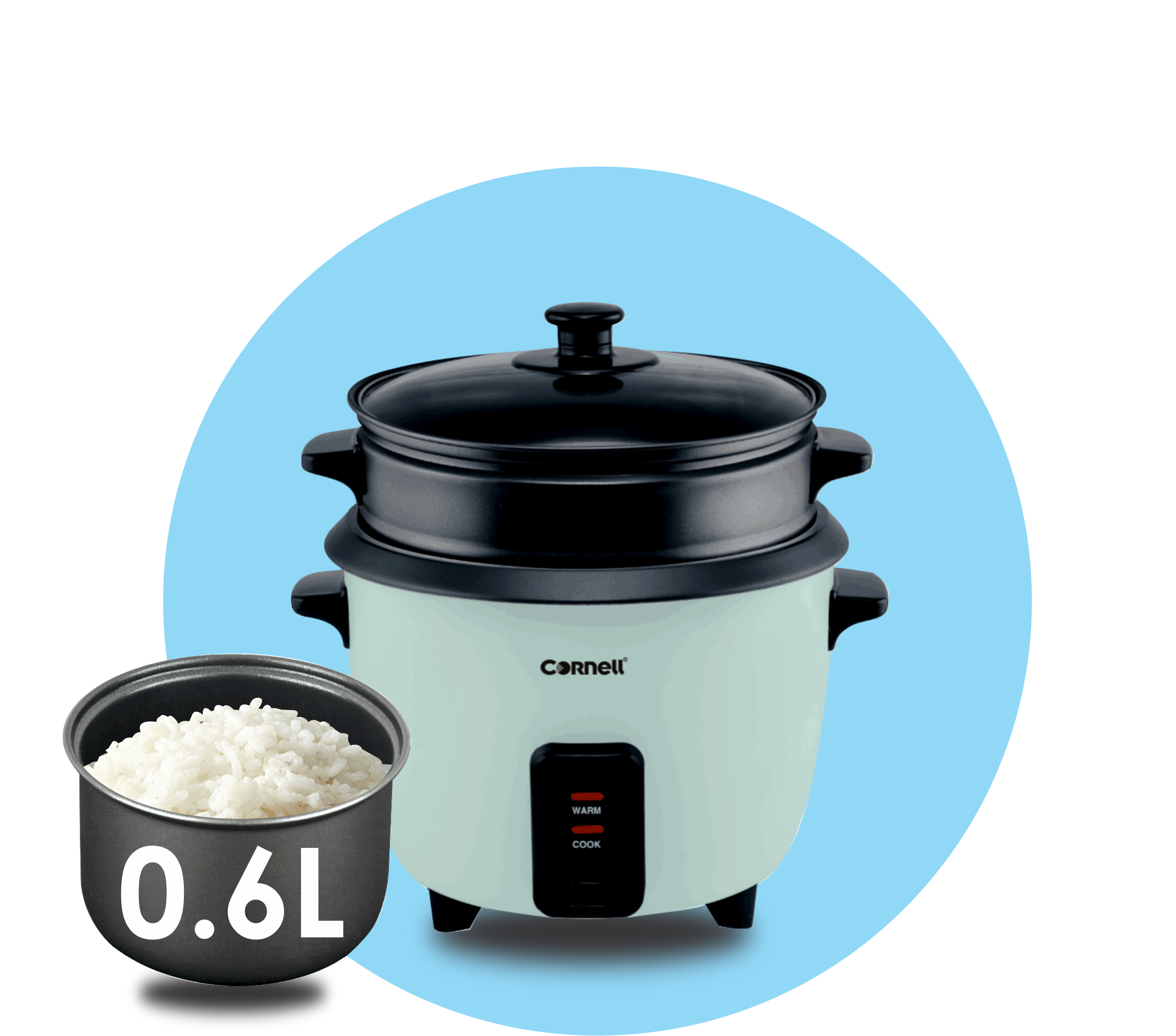 Cornell Rice Cooker | CRC-601A (0.6L)/ CRC-1001A (1.0L)