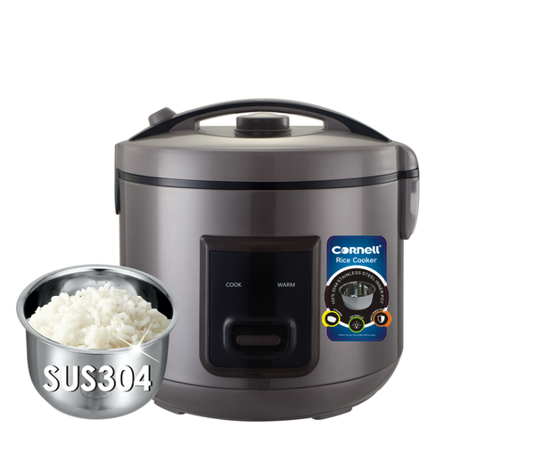 Cornell Stainless Steel Jar Rice Cooker 1.8L | CRC-J1803SS