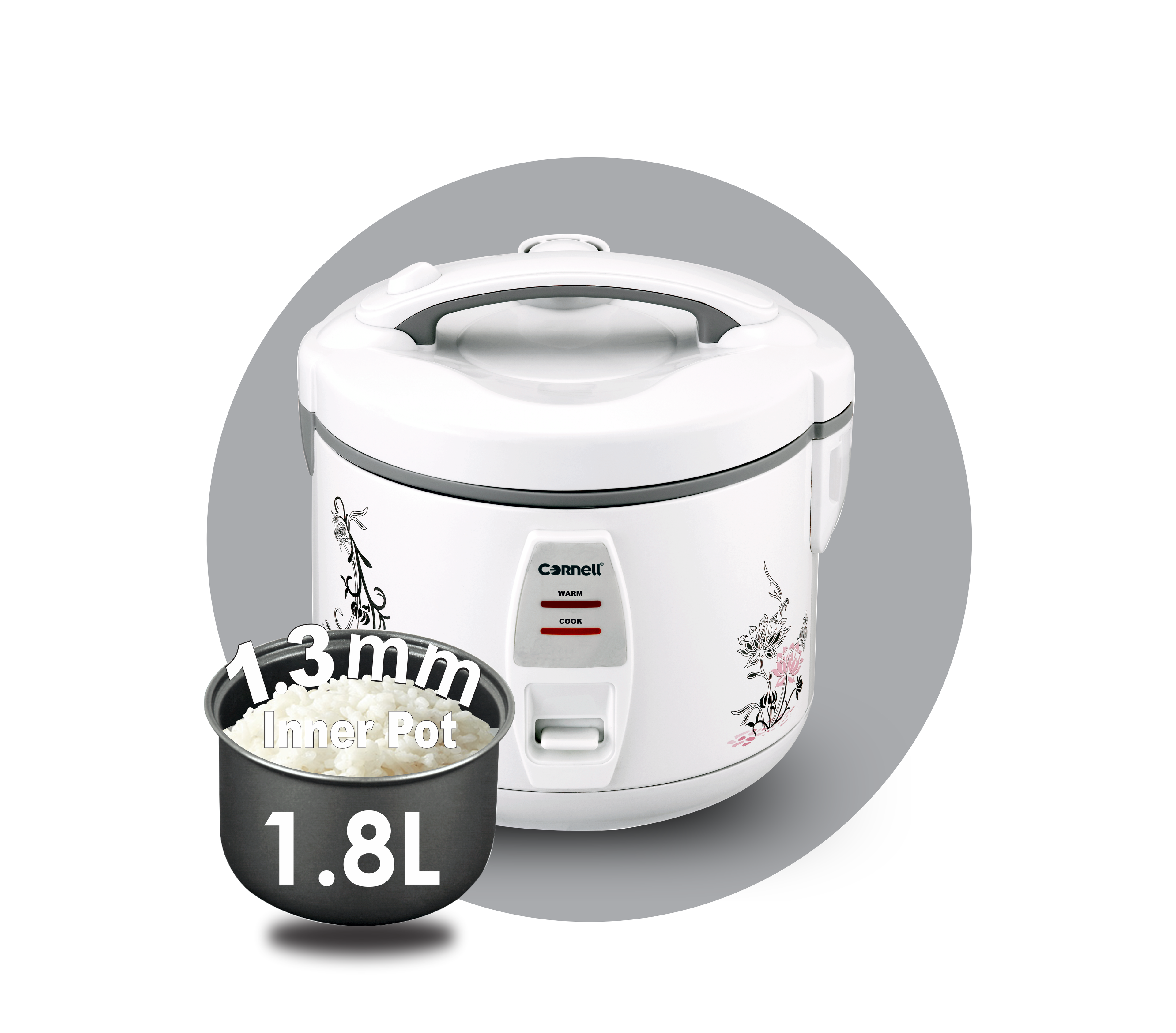 Cornell Jar Rice Cooker | CRC-JE120 (1.2L)/ CRC-JE180 (1.8L)