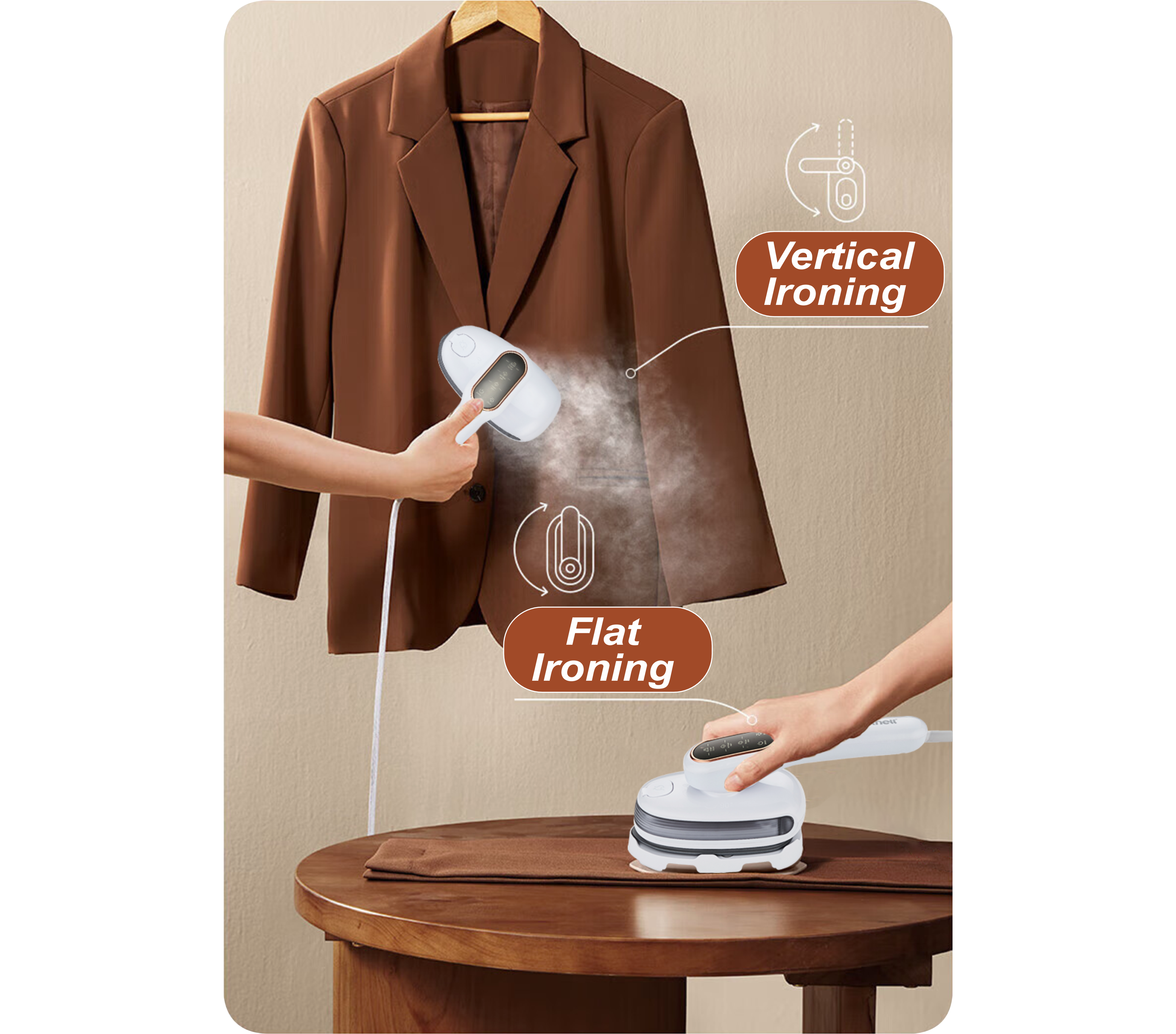 Cornell 2-in-1 Traveling Steam Iron | CSBS15S