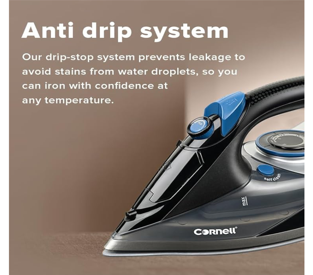 Cornell Turbo Steam Iron 2600W | CSI-E26BK