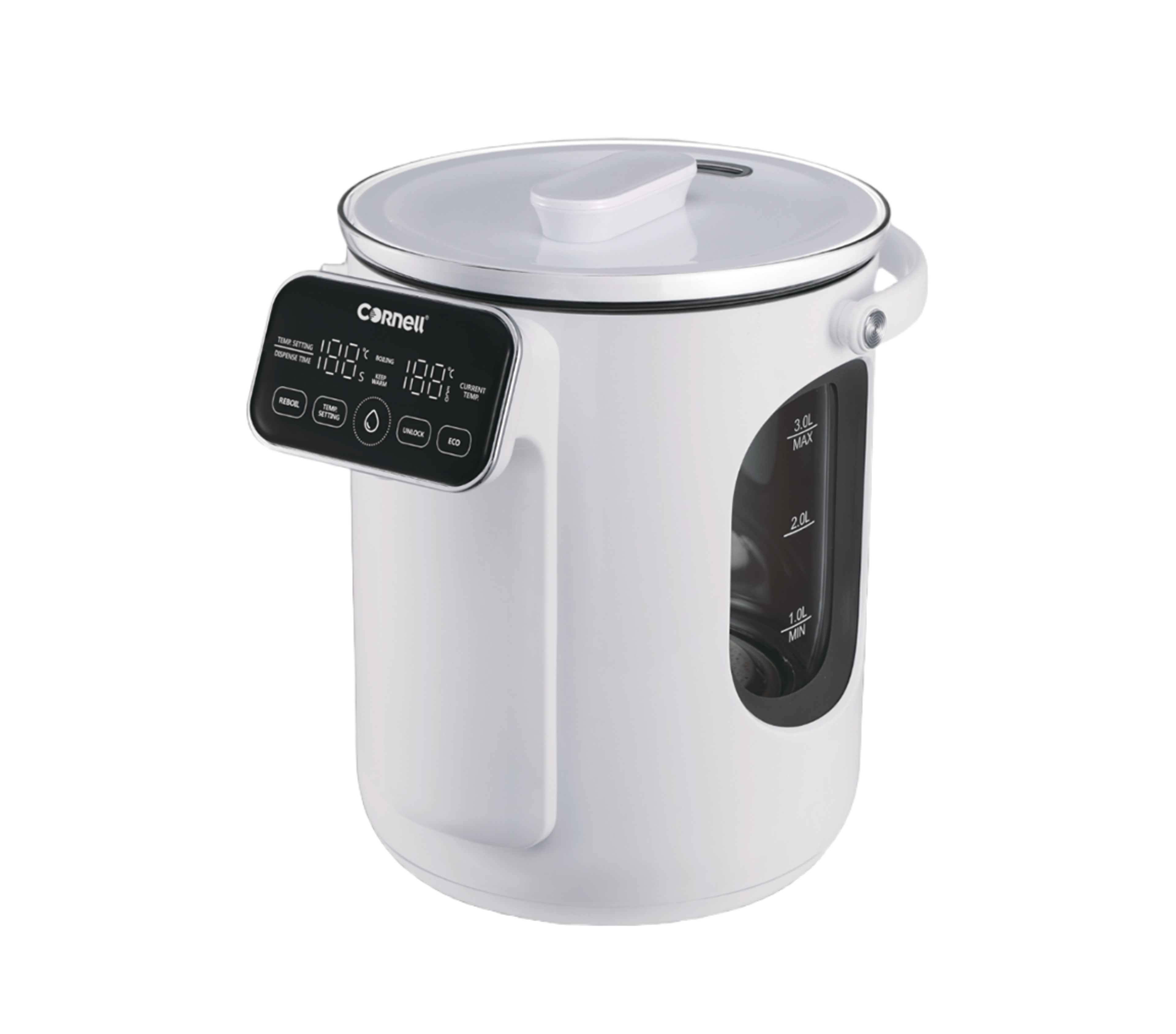 Cornell Digital Glass Thermo Pot 3.0L | CTP03WH