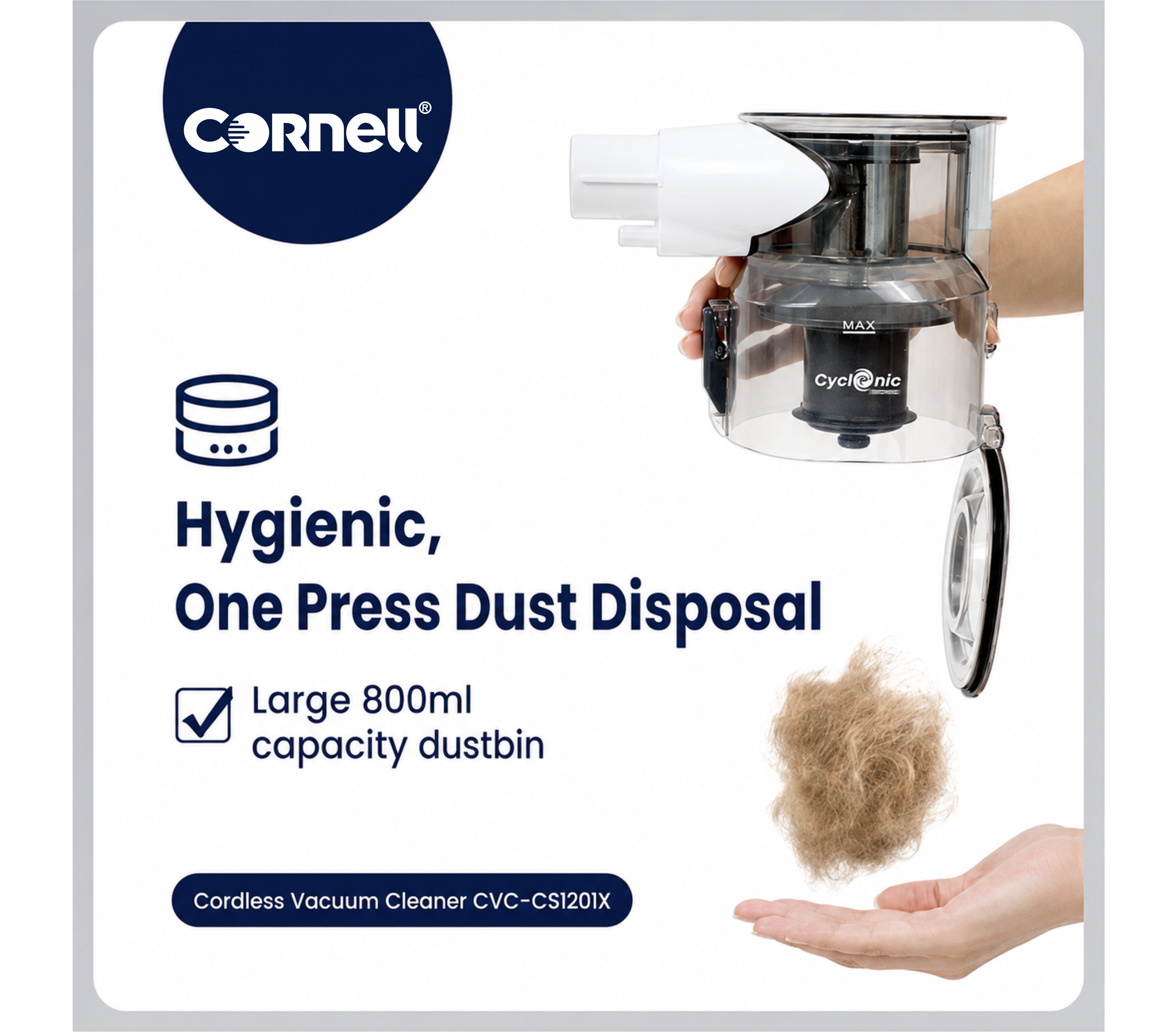 Cornell 3-IN-1 Cordless Vacuum Cleaner | CVC-CS1201X
