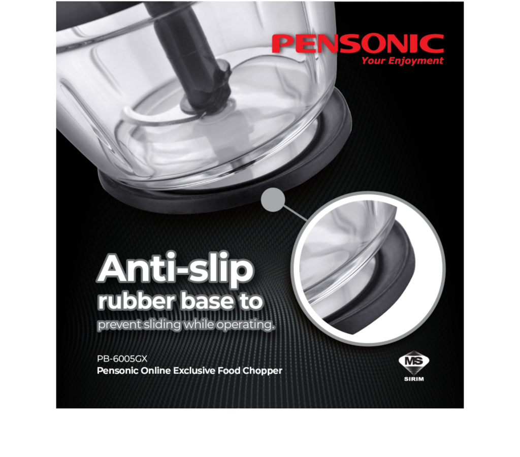 Pensonic Classic Series Food Chopper 1.0L | PB-6005GX