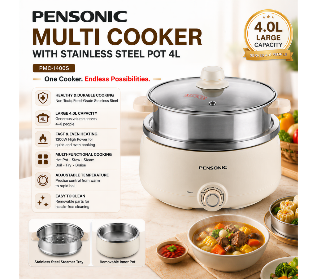 Pensonic Multi Cooker 4.0L | PMC-1400S