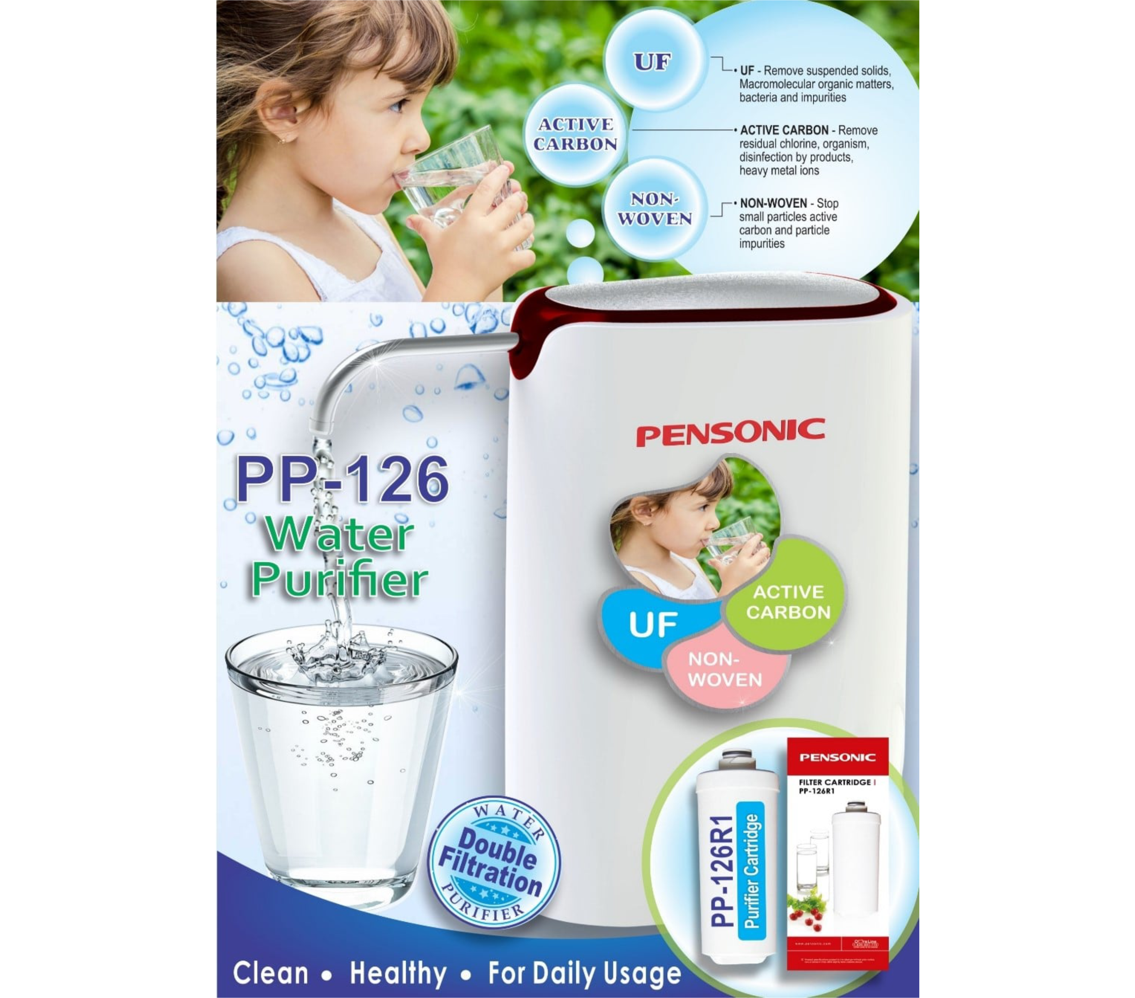 Pensonic 3 Stage Water Filter System | PP-126