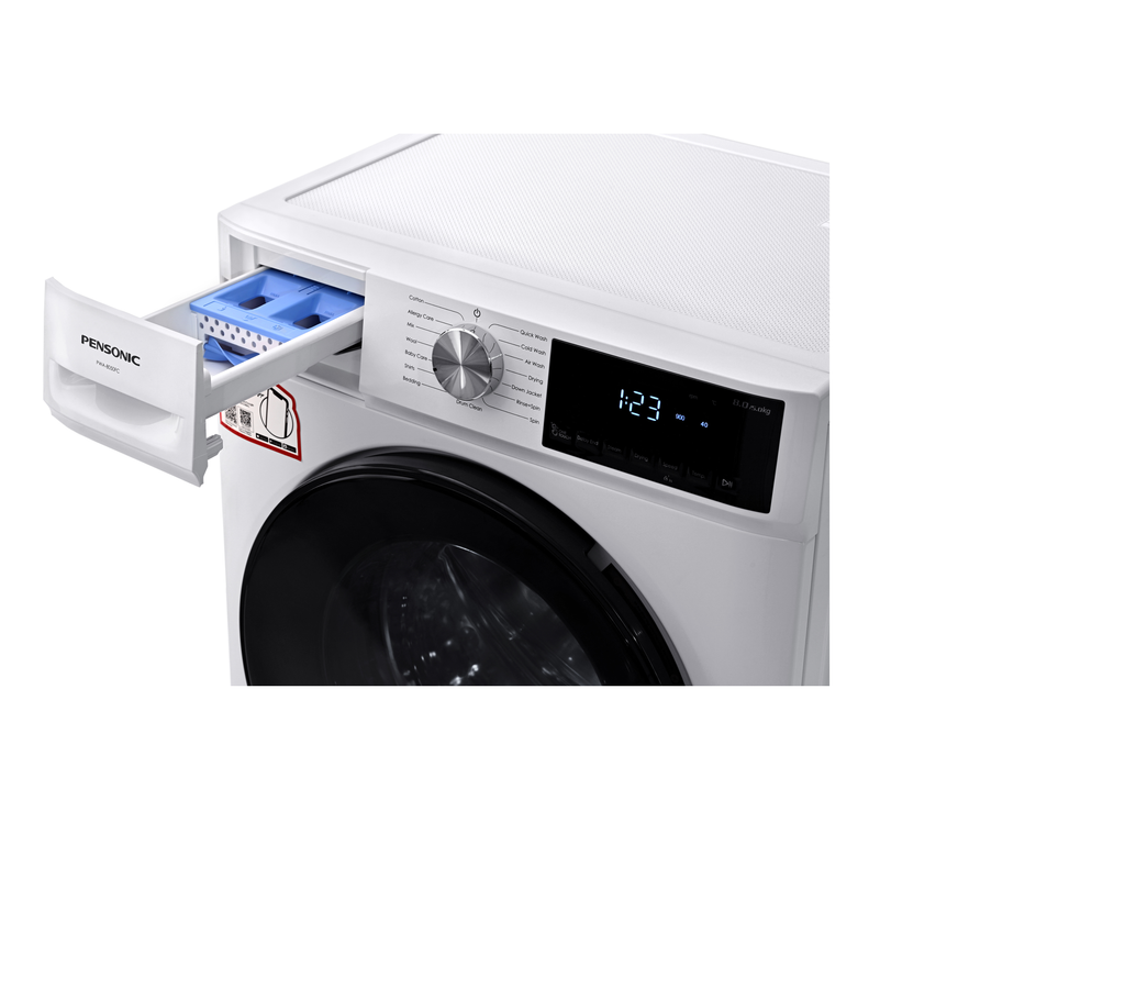 Pensonic INVERTER 2-In-1 Front Load Washer 8KG & Dryer 5KG | PWA-8050FC