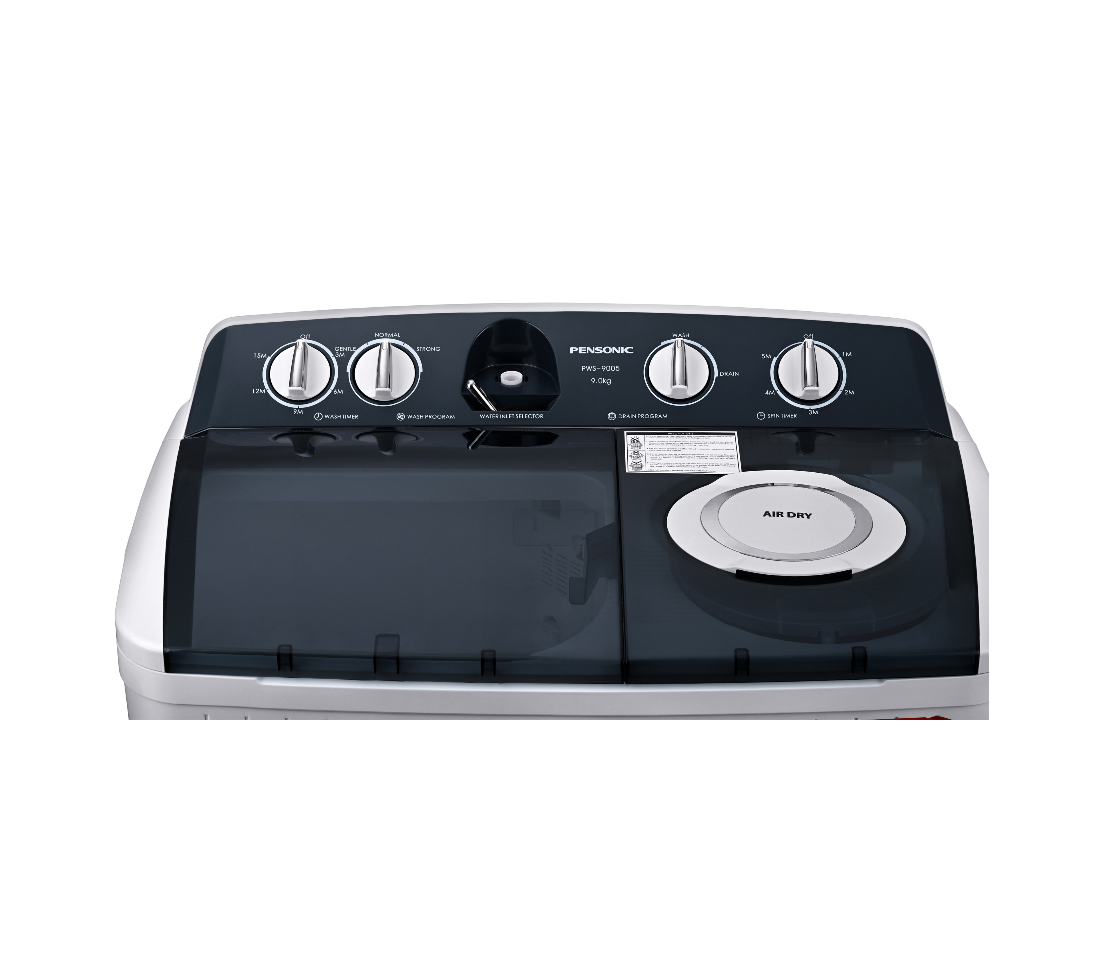 Pensonic Semi Auto Washing Machine 9KG | PWS-9005