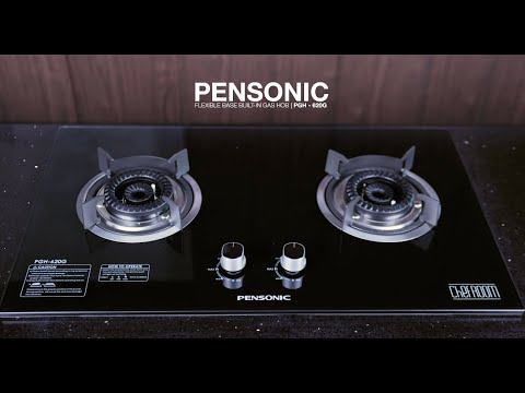 Pensonic Flexible Base Glass Built-In Gas Hob | PGH-620G